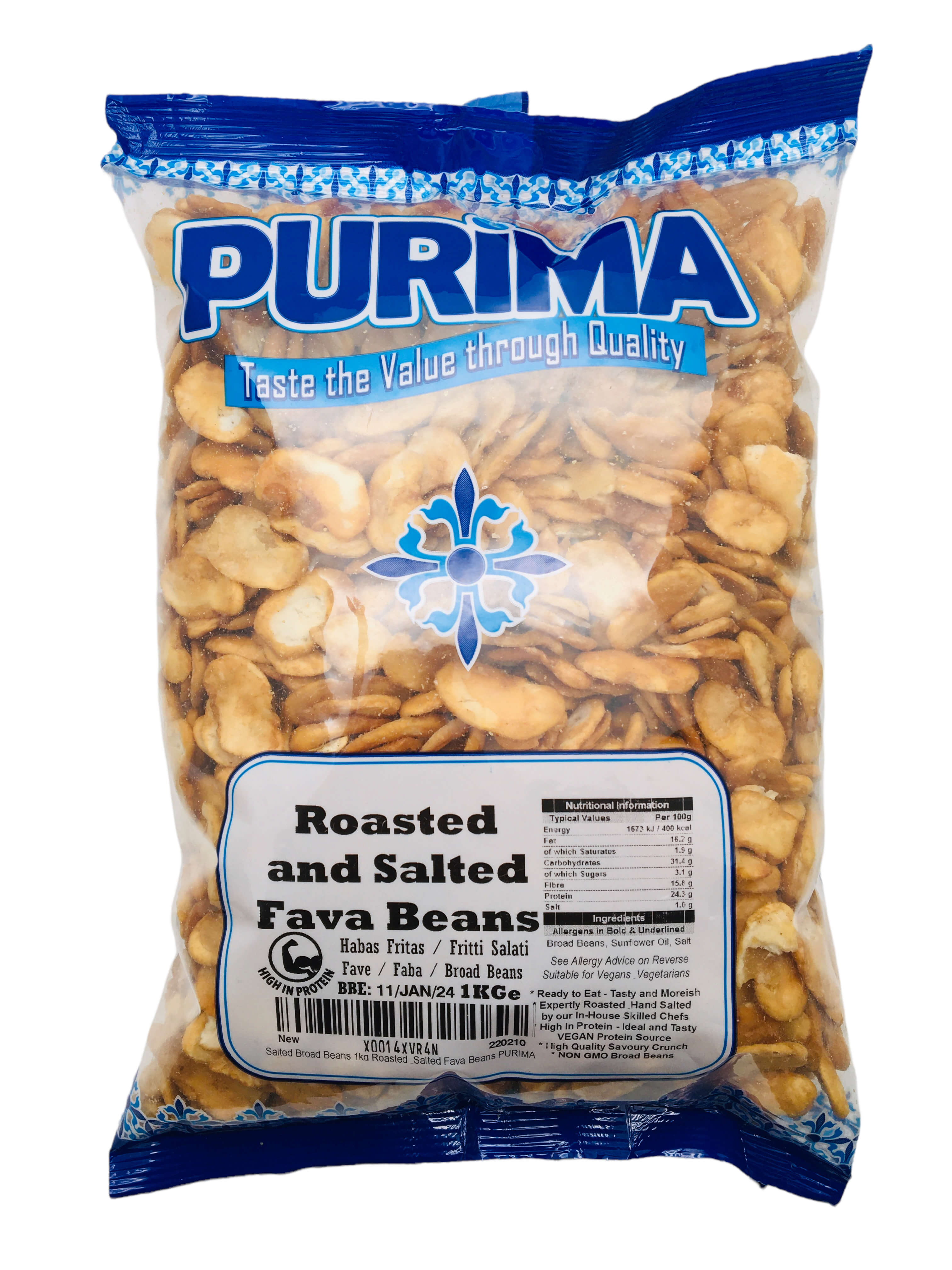 Roasted & Salted Fava (Broad) Beans / Habas Fritas