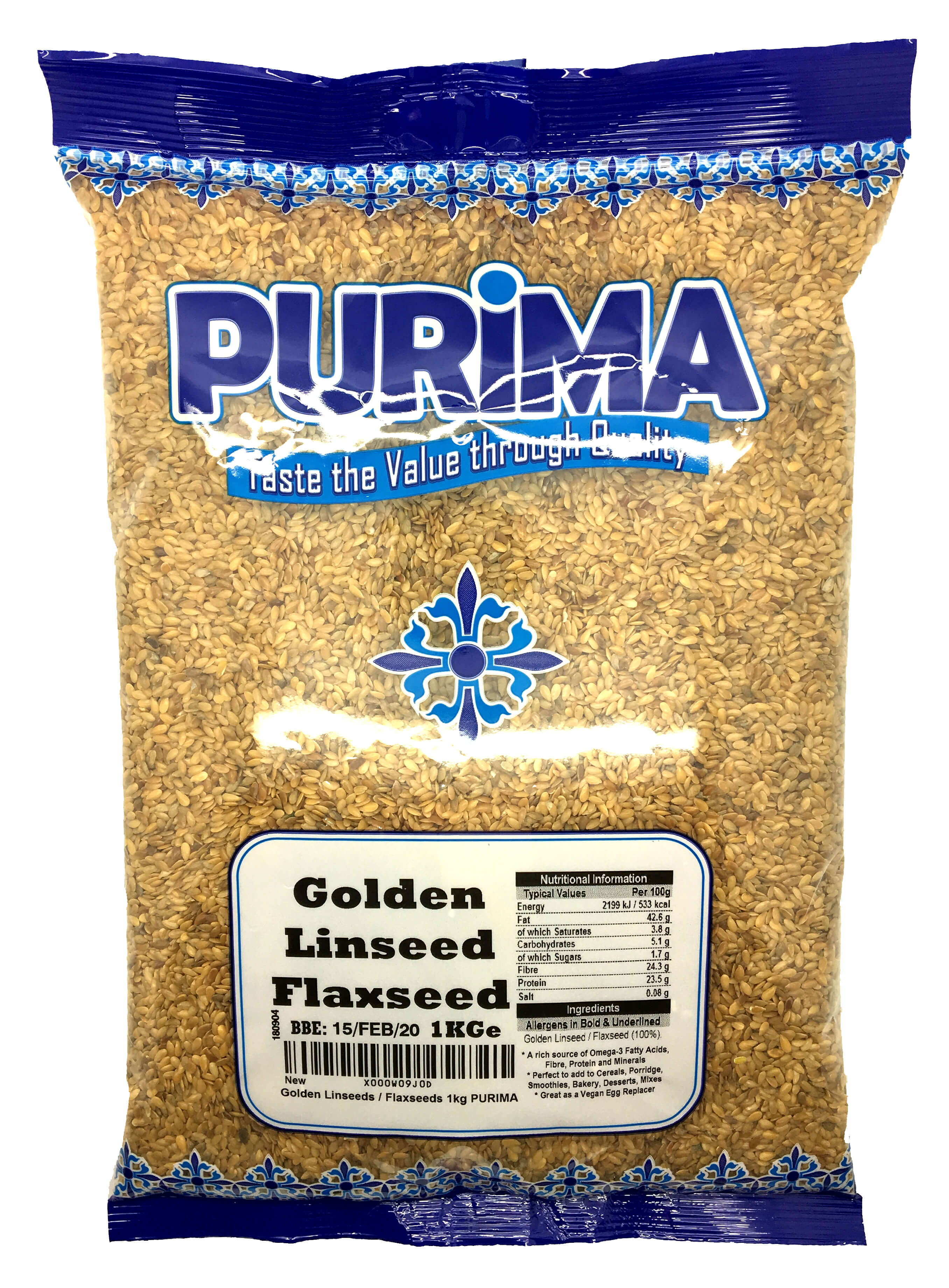 Golden linseeds flaxseeds purima