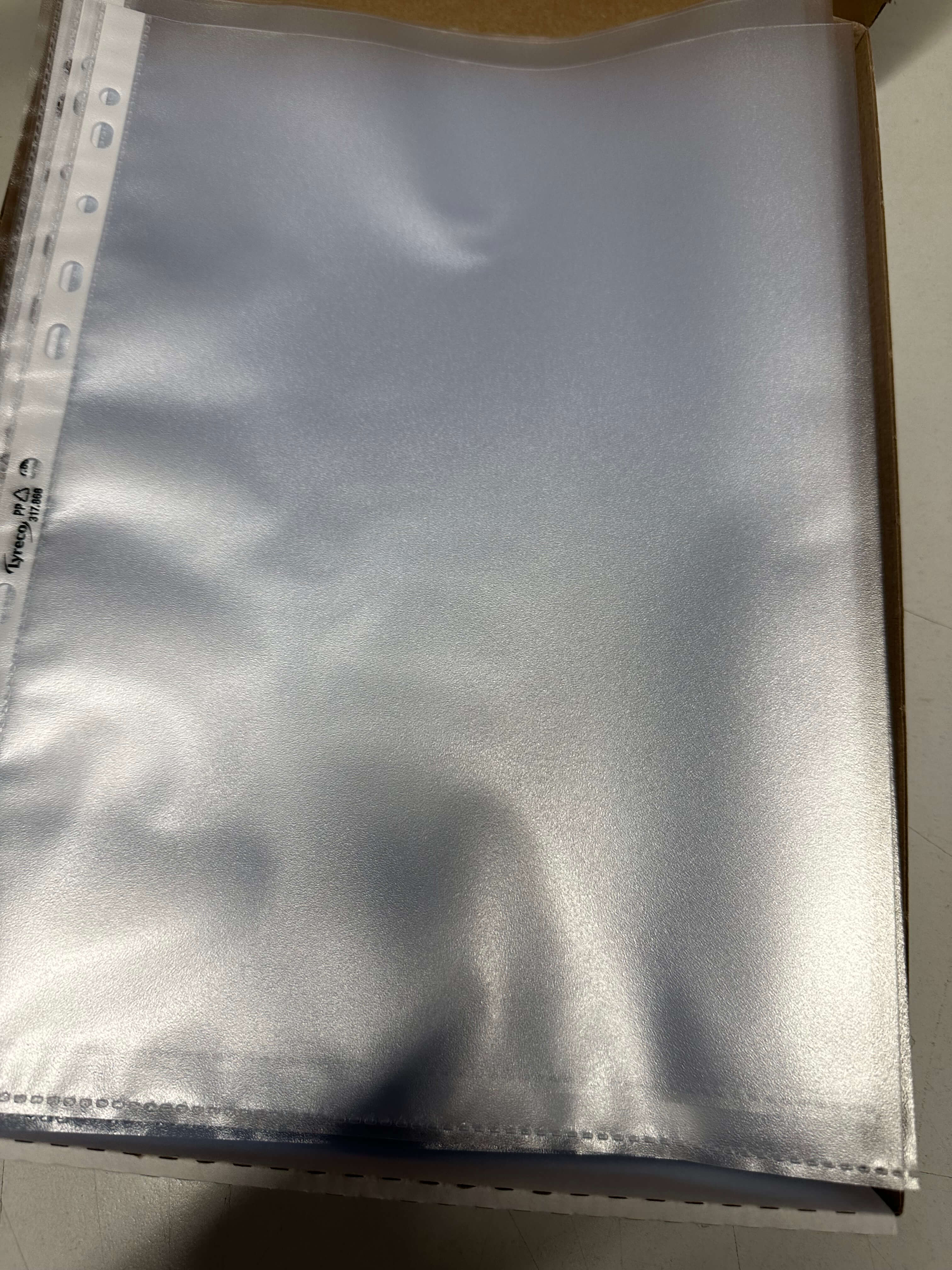 A4 Punched Pockets 80 Microns - ORANGE PEEL / EMBOSSED