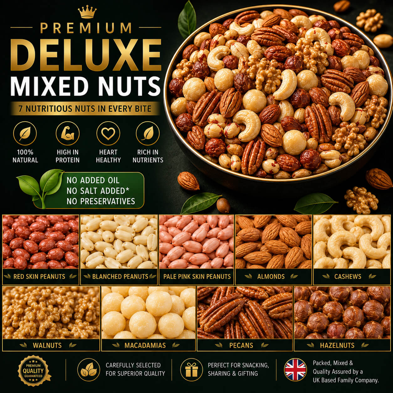 Deluxe Mixed Nuts - 7 Nut Mix