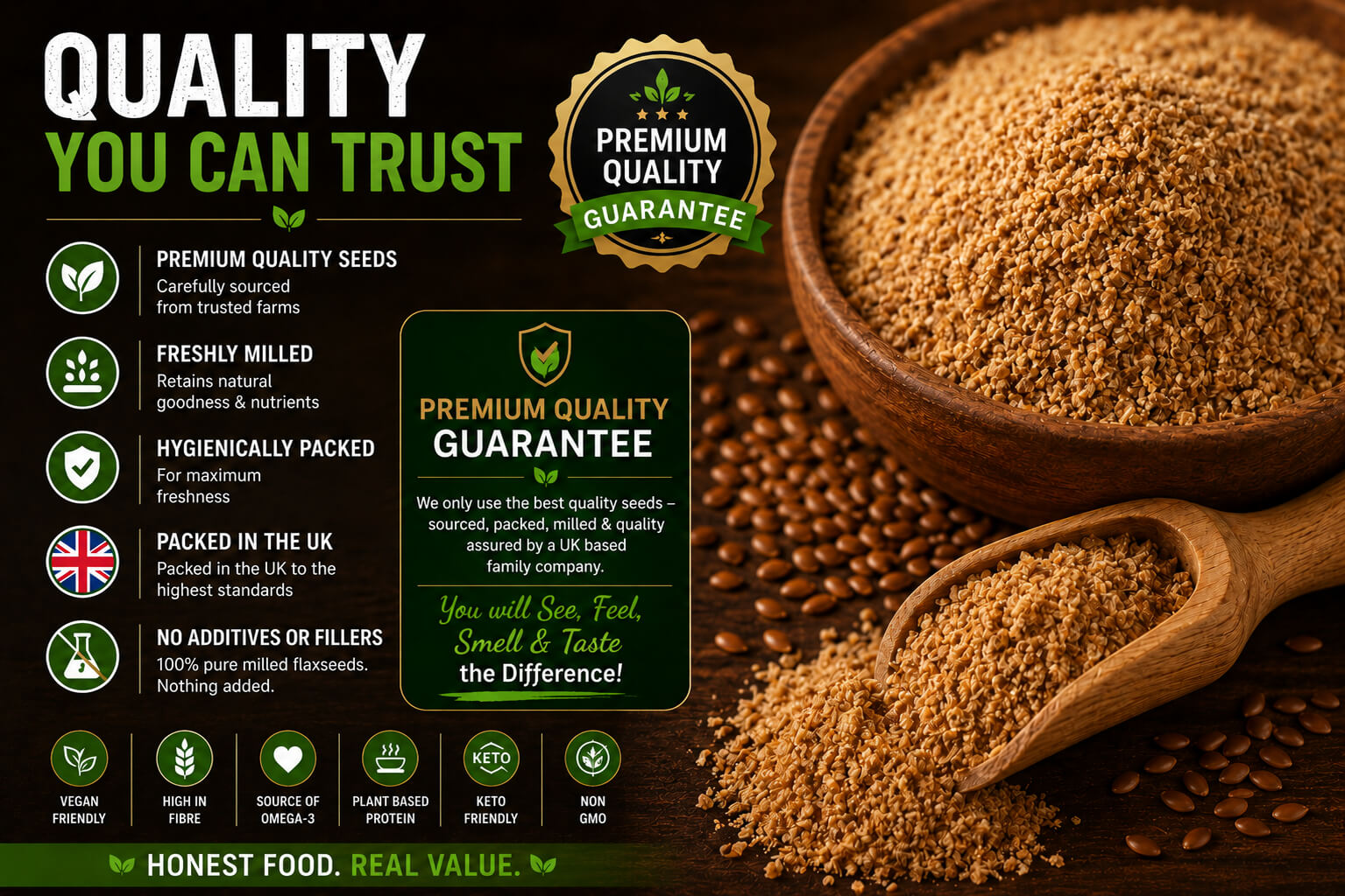Milled Flaxseeds / Ground Linseeds