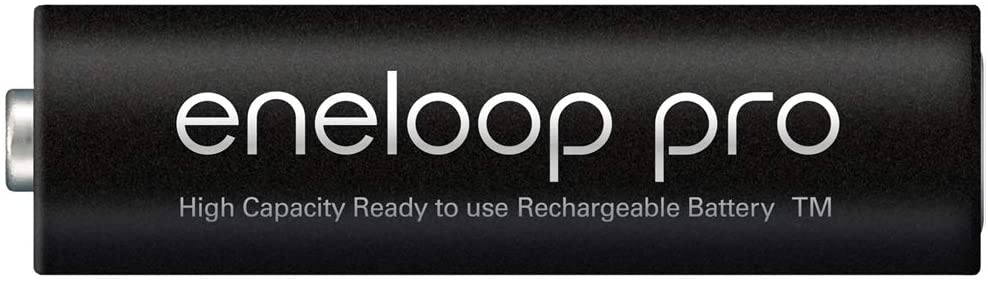 Panasonic Eneloop Pro BQ-CC55 Charger with UK 3-Pin Plug and 4 AA x 2500 mAh Rechargeable Batteries Black K-KJ55HCD40U