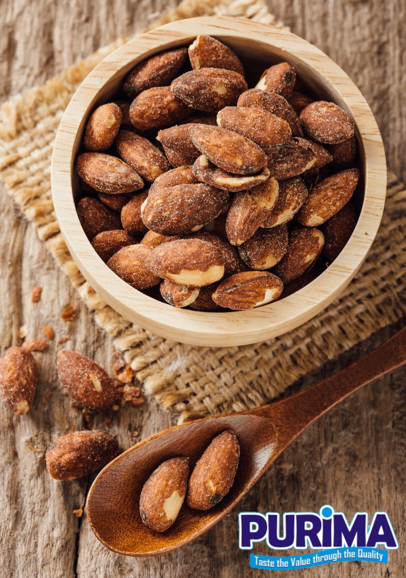 Roasted and Salted Almonds - Smoked - PURIMA