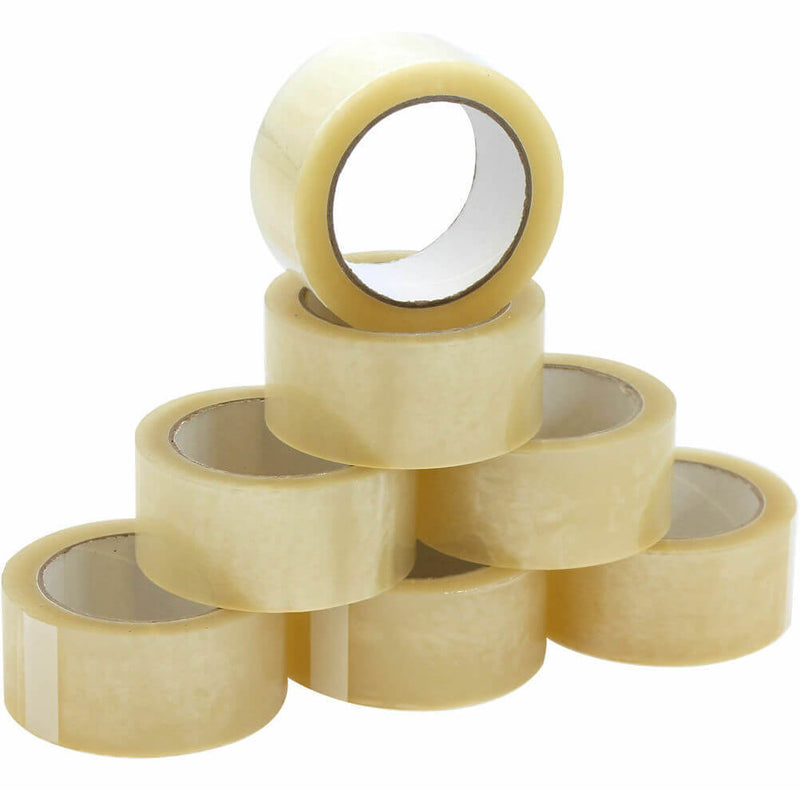 Clear Sellotape 48mm (2 inch) Wide x 66m Length Rolls
